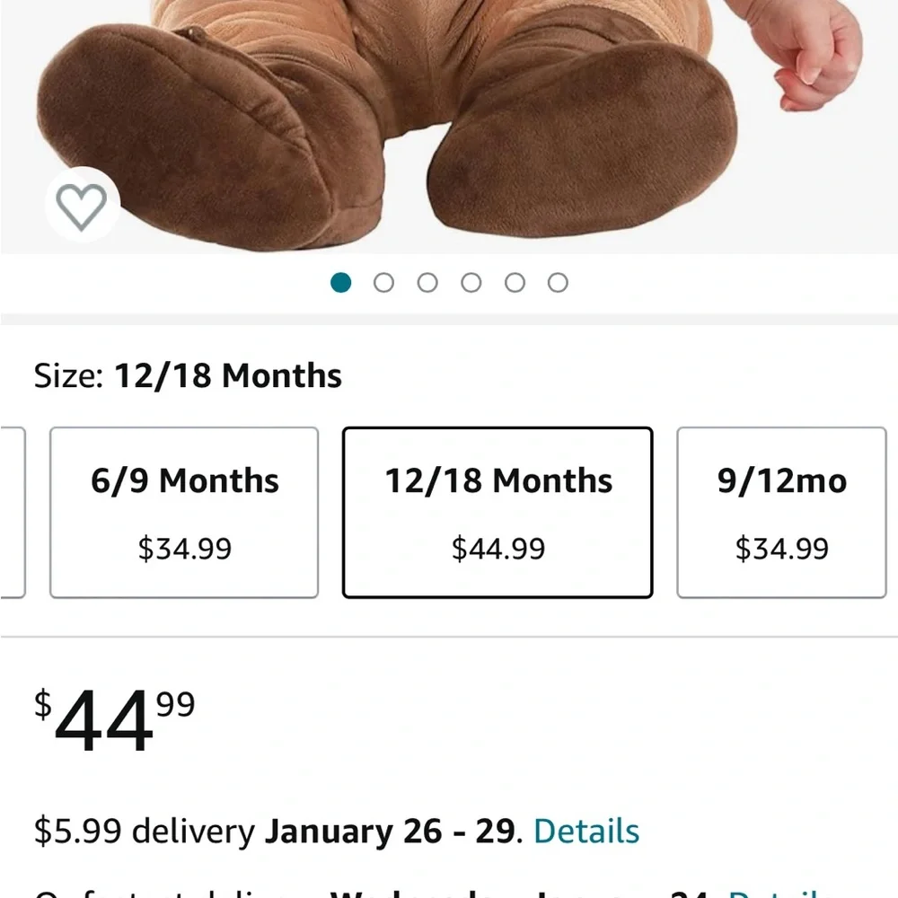 Disney Teal and Brown Kids Costume Outfit